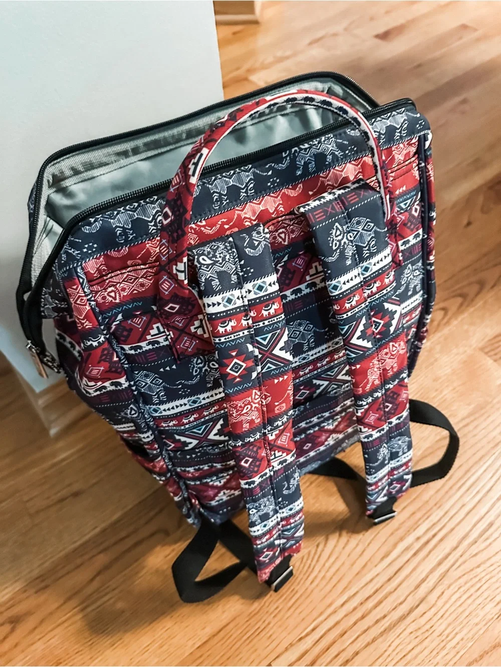 Top zip style travel backpack